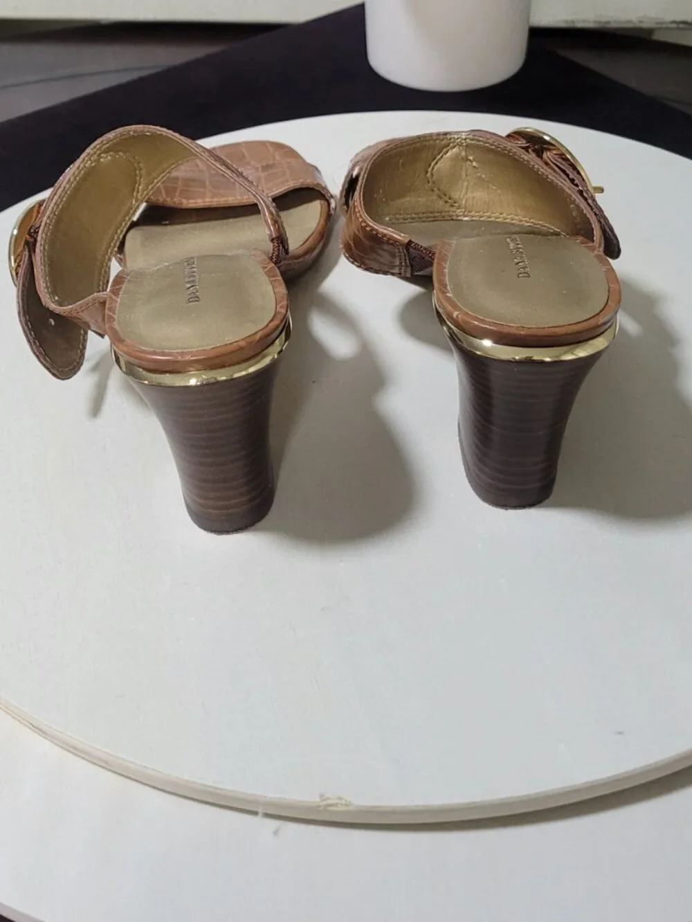 Dana Buchman Brown Slide (Open Heel)  [Item #SSS01]